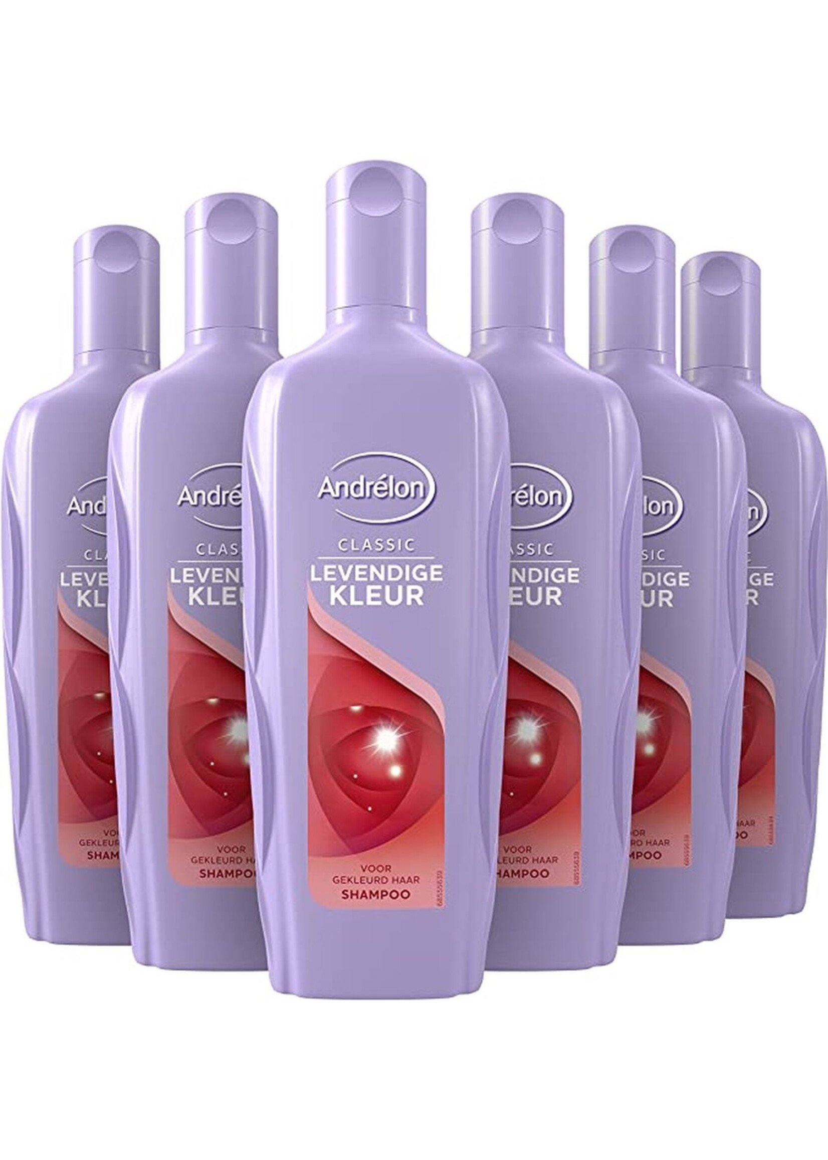 Andrélon Classic Levendige Kleur Shampoo voor gekleurd haar - 6 x 300ML - Voordeelverpakking