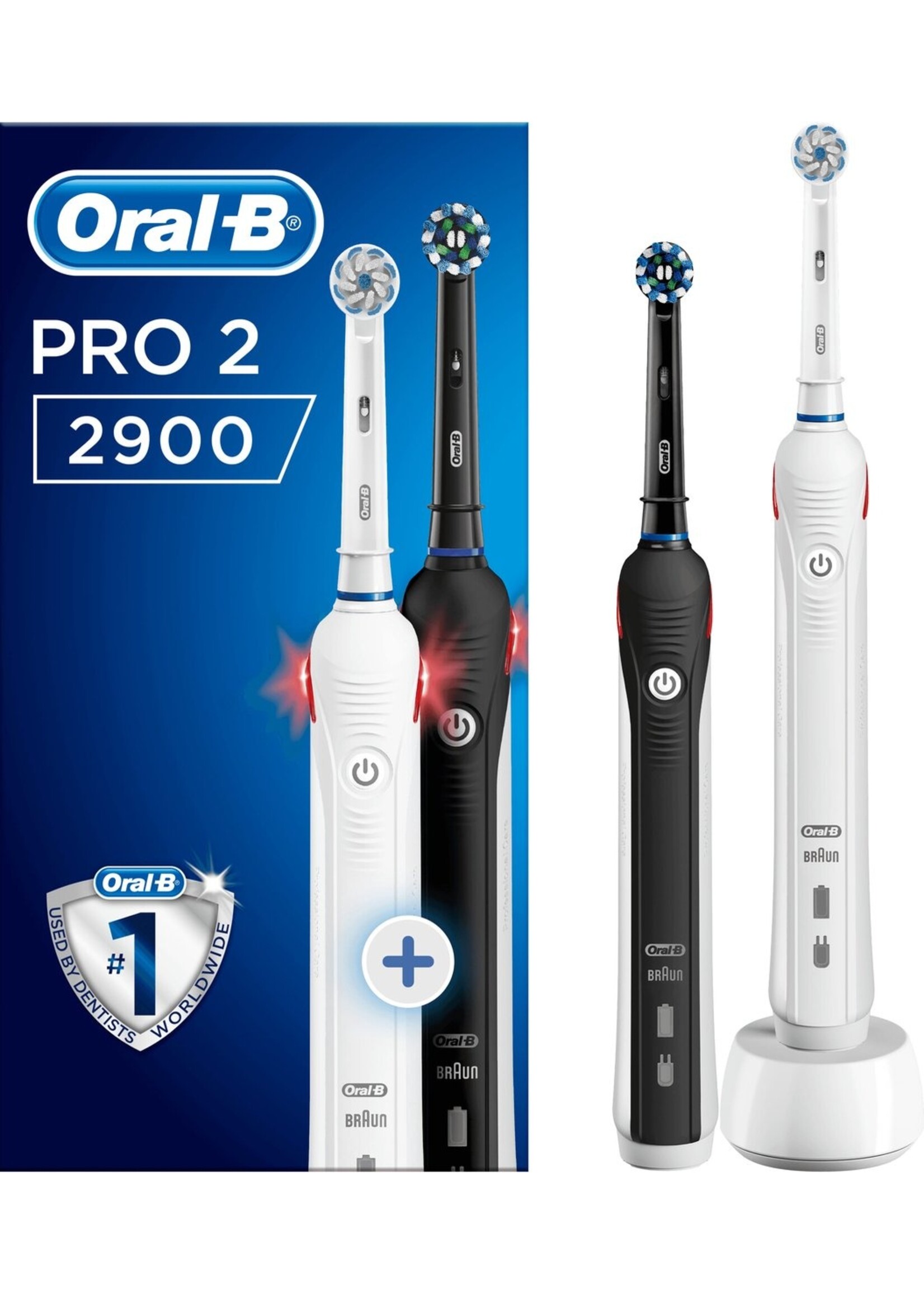 Oralb Braun Oral-B PRO 2 2900 - Elektrische Tandenborstel - Duopack