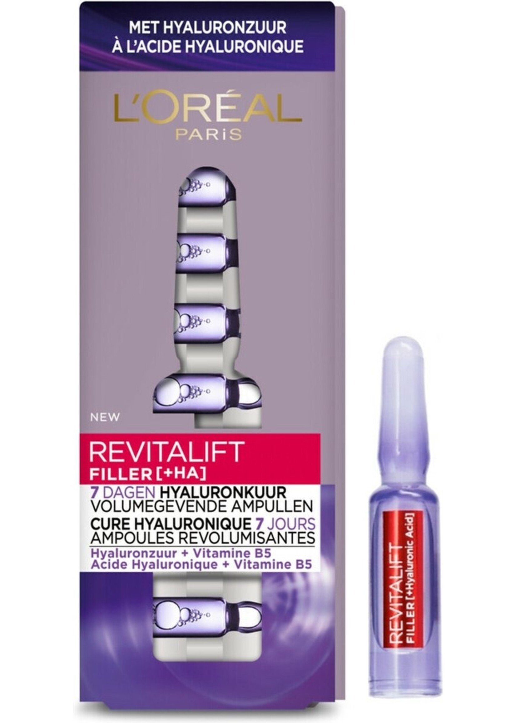 L'Oréal  L’Oréal Paris Skin Expert Revitalift Filler Hyaluronzuur Ampullen - Kuur 7 dagen