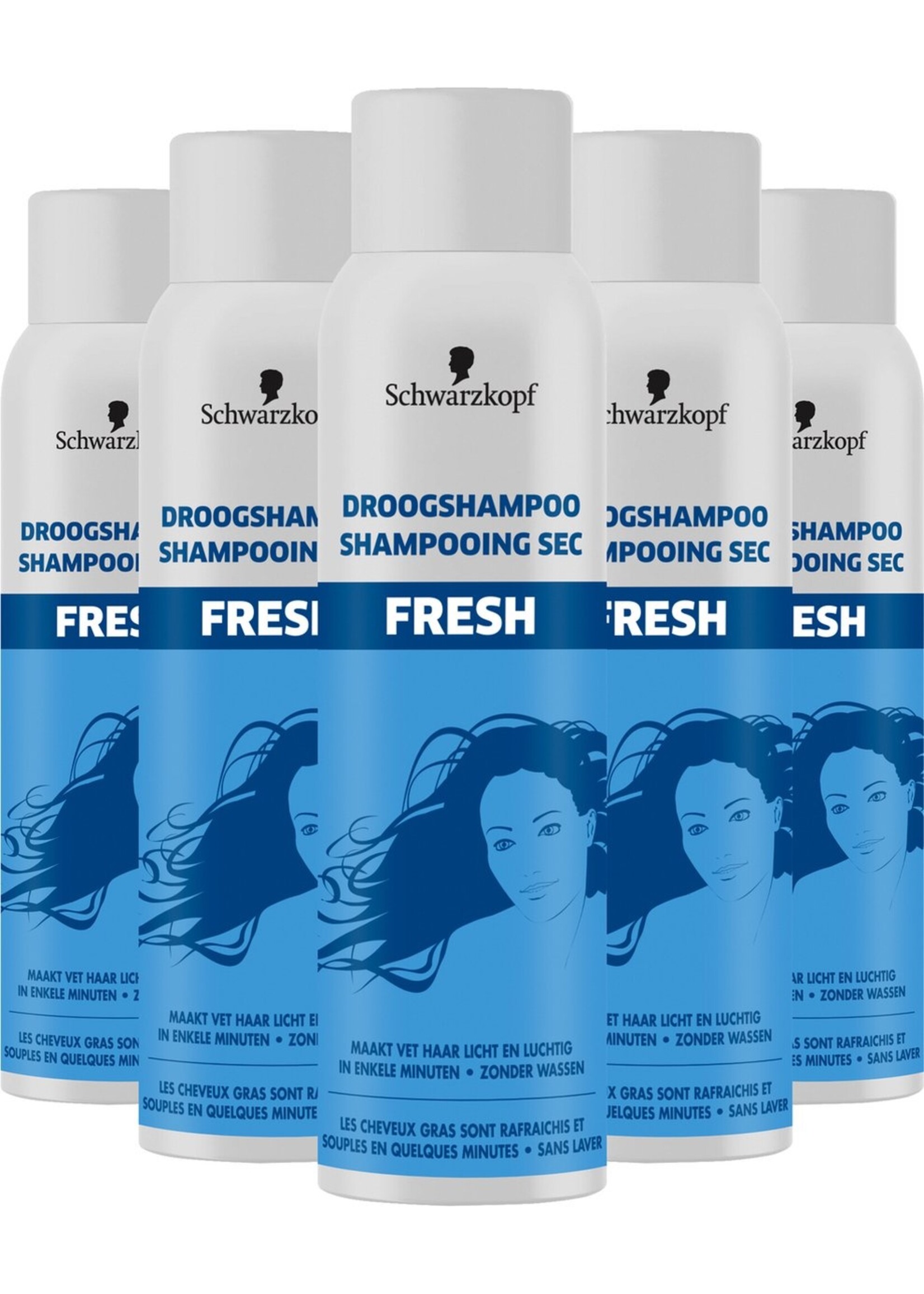 Schwarzkopf Fresh Droogshampoo 5x 150ml - Voordeelverpakking