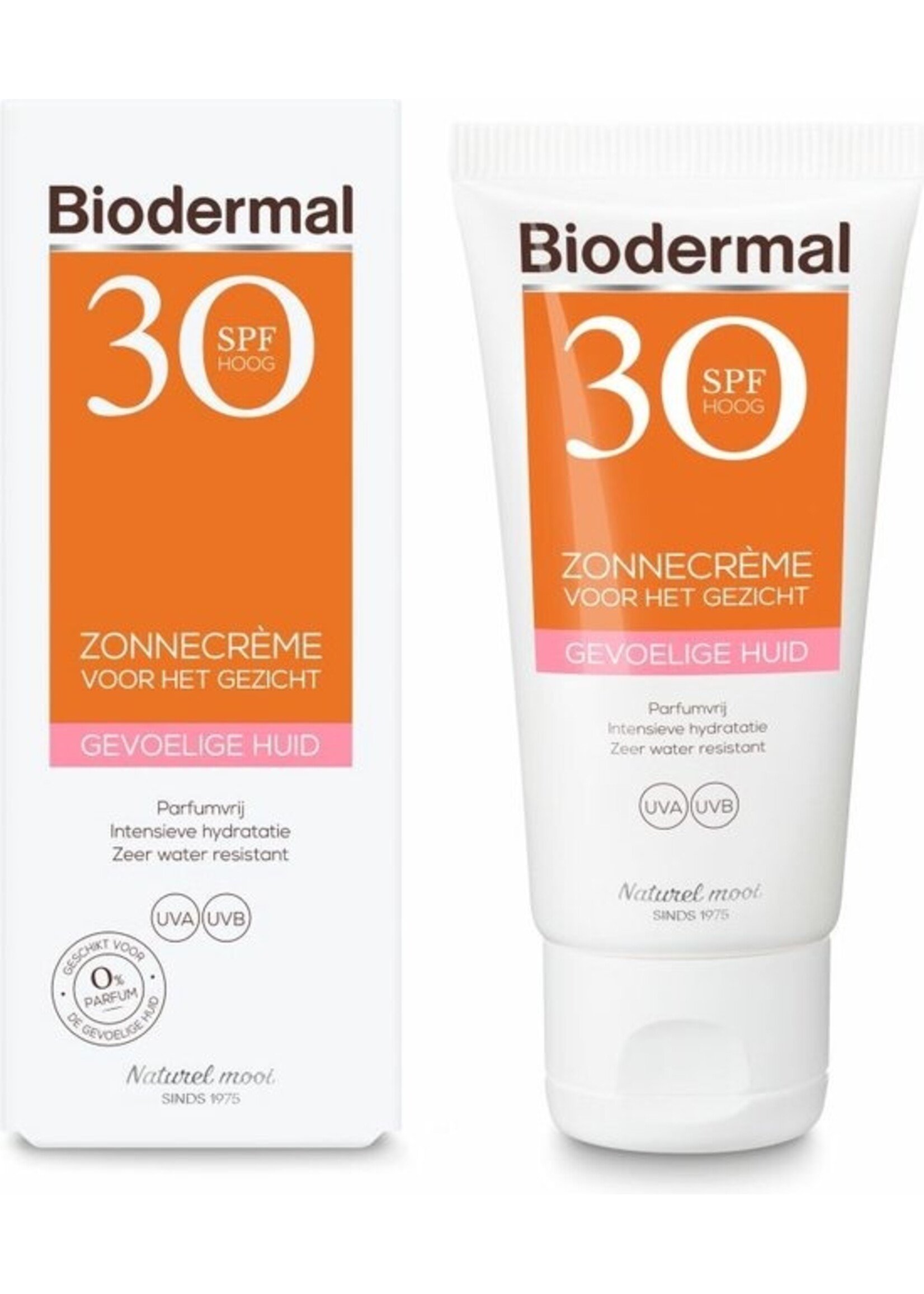 Biodermal Zonnebrand voor de Gevoelige huid - SPF 30 - 50ml - Zonnebrand voor het gezicht