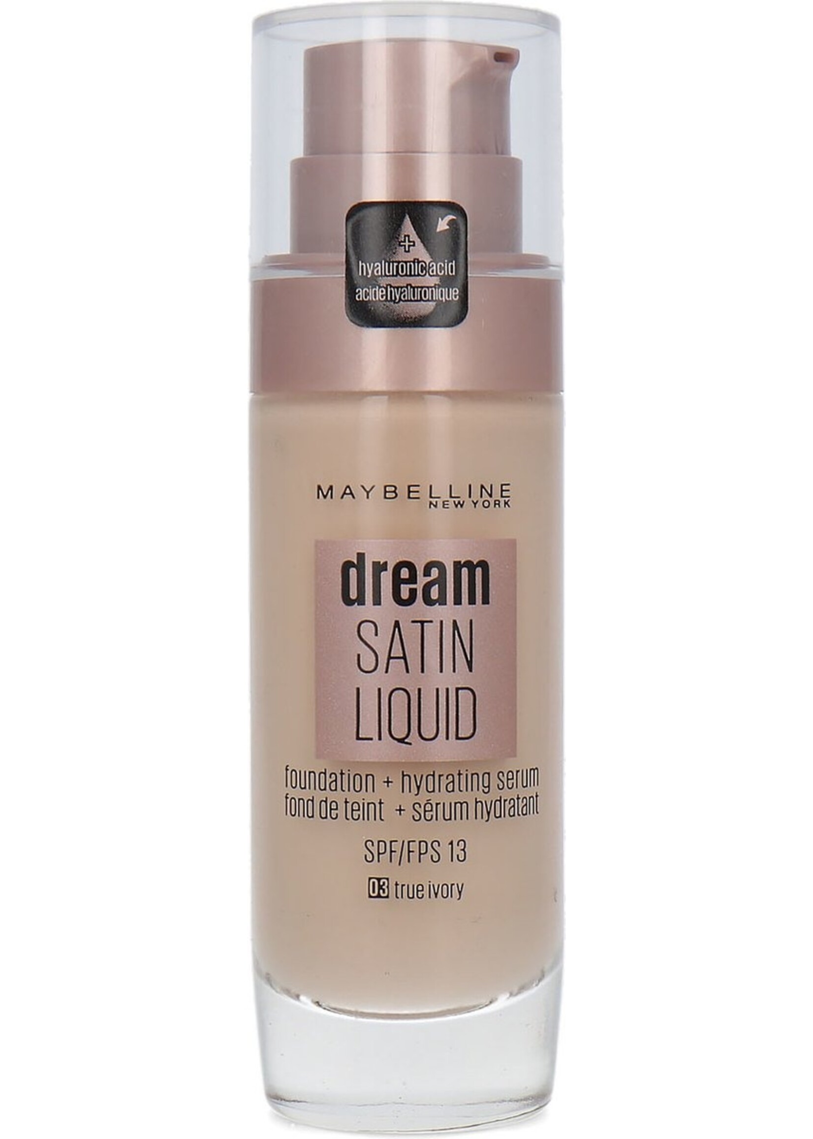 Maybelline Dream Satin Liquid Foundation - 03 True Ivory