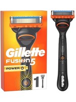 GILLETTE Gillette Fusion5 Power scheerapparaat voor mannen Zwart, Oranje