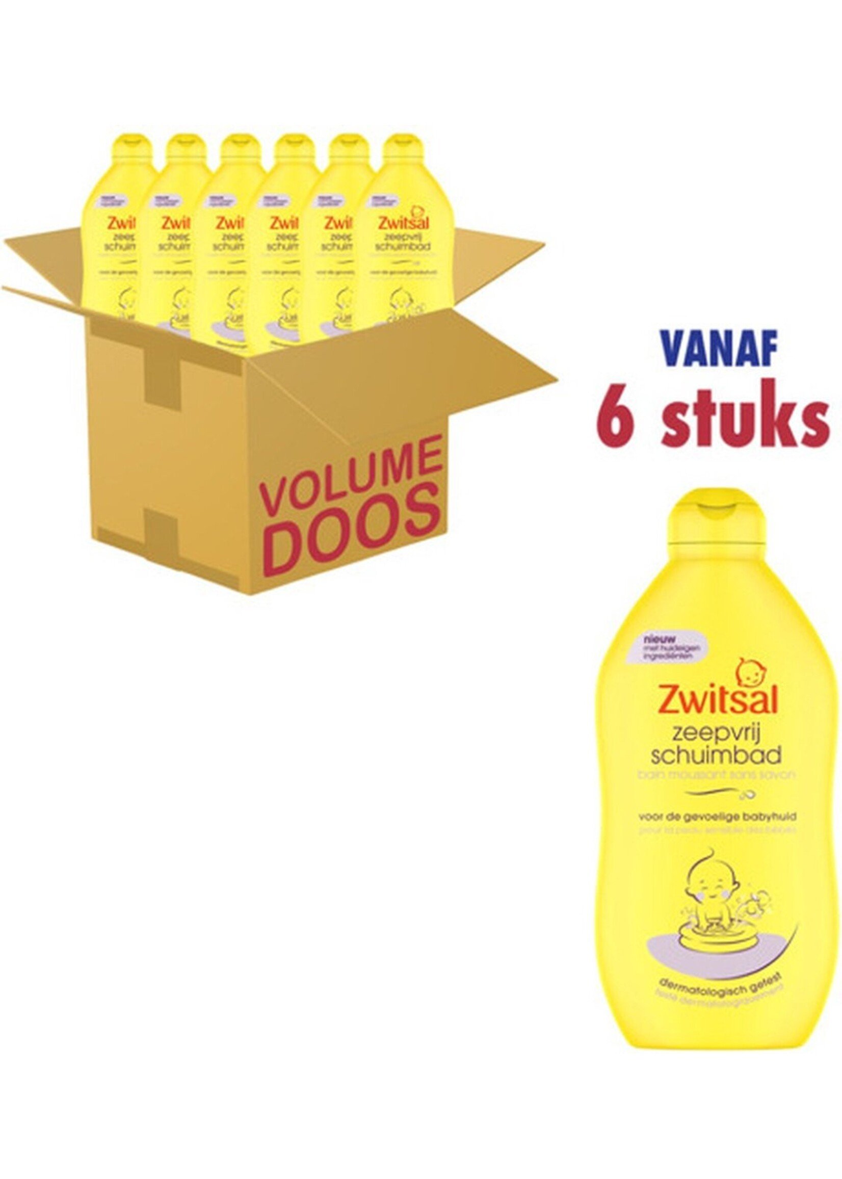 Zwitsal Zeepvrij Schuimbad (6 x 400ml)