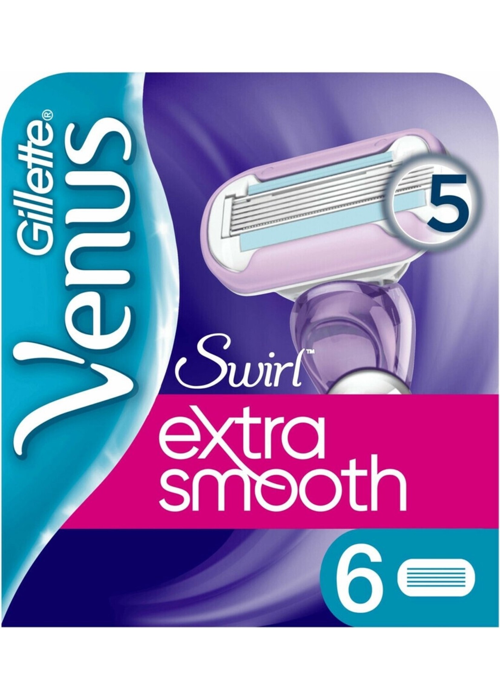 GILLETTE Gillette Venus Sensitive Extra Glad Scheermesjes Vrouwen - 6 stuks