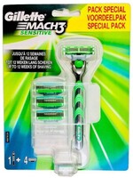 GILLETTE Gillette Mach3 Sensitive Voordeelpakket (with 4 Blades)