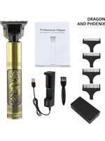 Barber Trimmer - Baard trimmer-Haar trimmer- Draadloze Tondeuse-Oplaadbaar-4xOpzetstuk-Dragon Gold