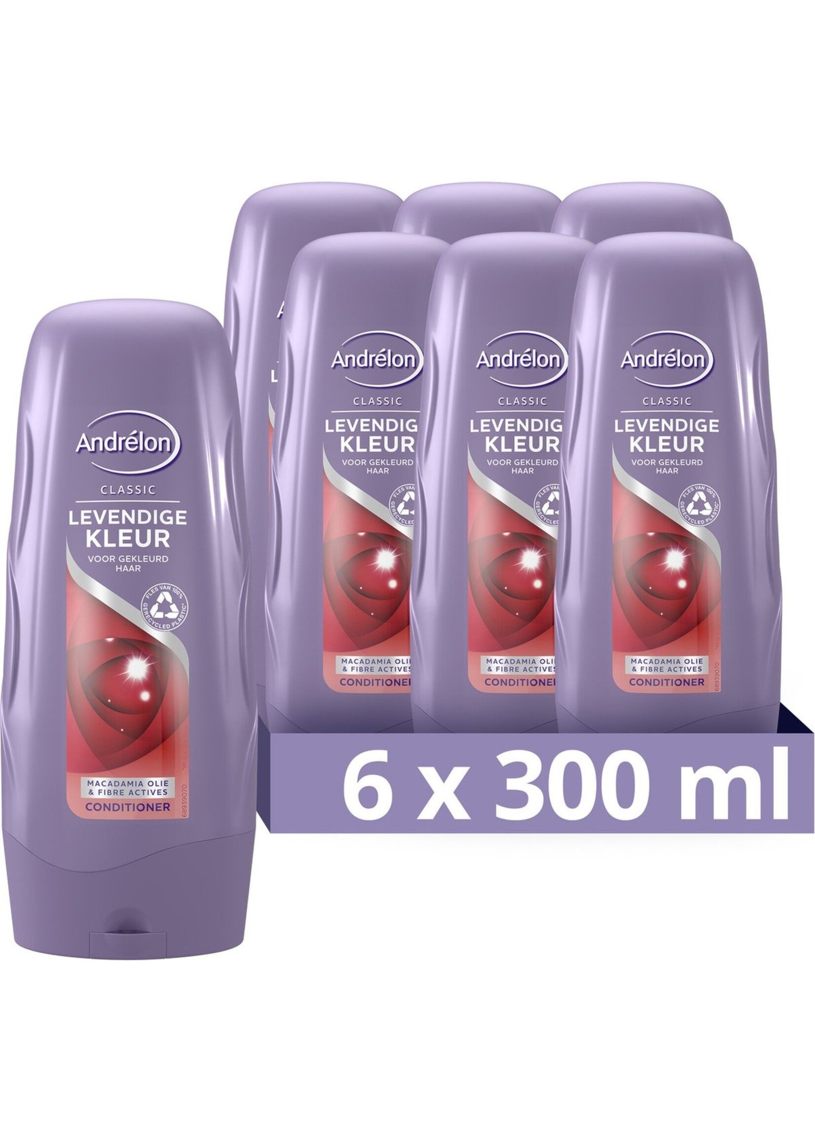 Andrélon Classic Levendige Kleur Conditioner - 6 x 300 ml - Voordeelverpakking