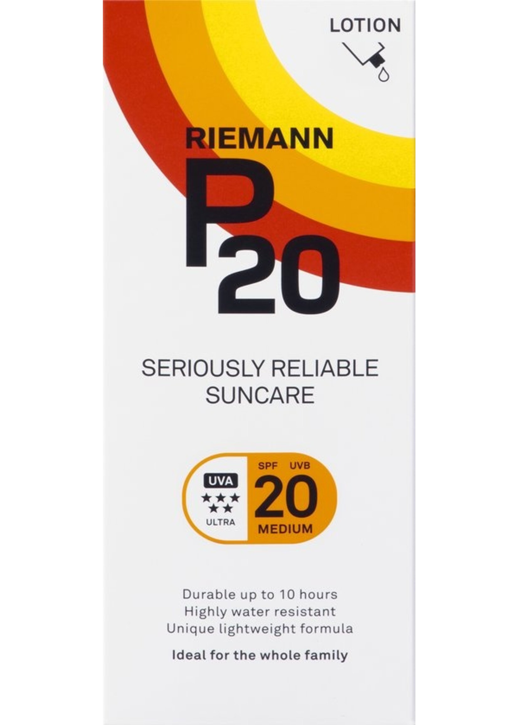 P20 SPF 20 - Zonnebrand lotion - Factor 20 - 200 ml