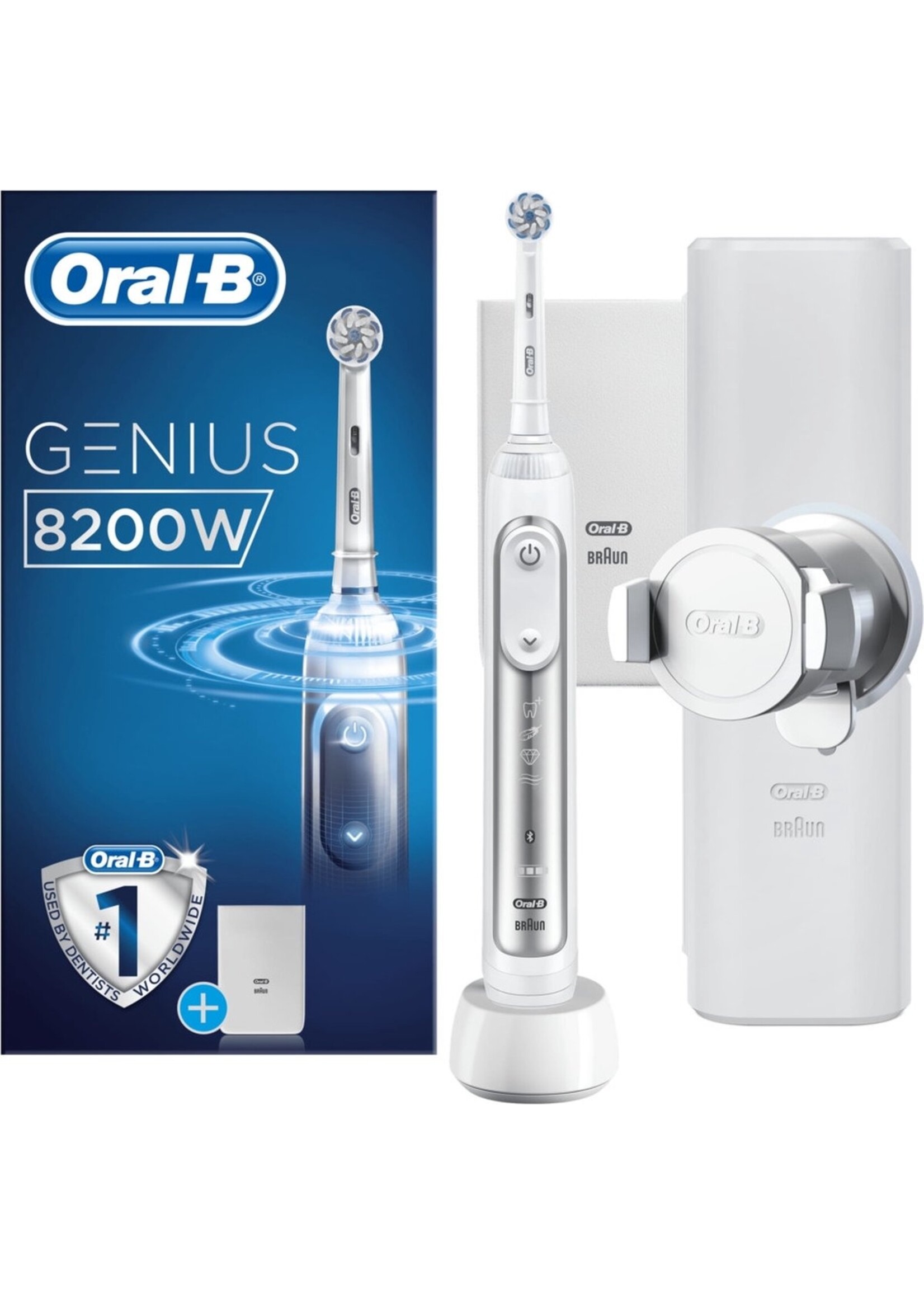 Oralb Braun Oral-B Genius 8200W - Elektrische Tandenborstel