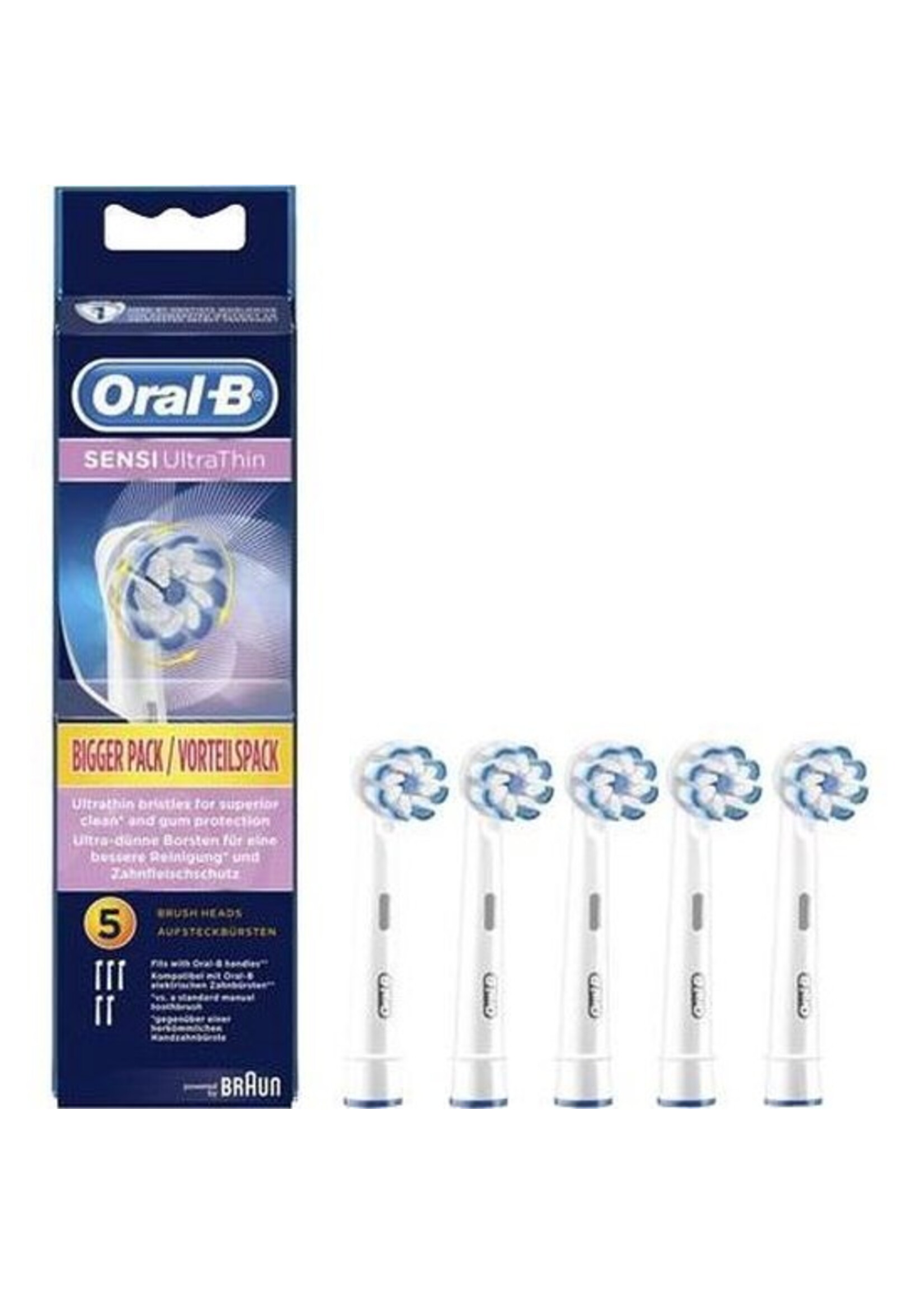 Oralb Braun Oral-B Sensi UltraThin - Opzetborstels - 5 stuks - Wit