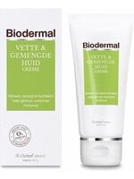 Biodermal Dagcreme Vette & Gemengde Huid - 50ml  - Helpt glimmen voorkomen