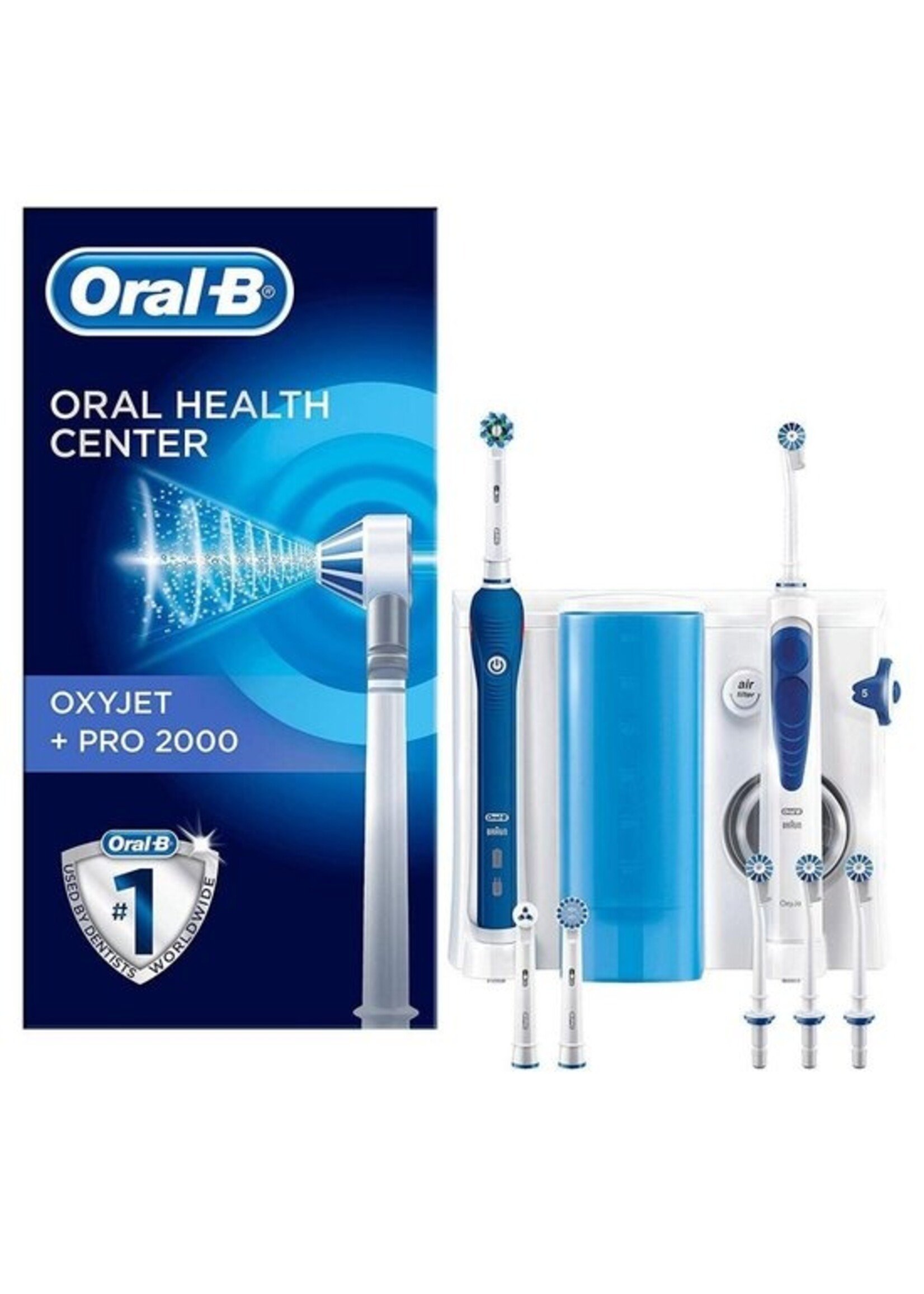 Oralb Braun Elektrische tandenborstel + Oral Irrigator Oral-B OC501 Wit Blauw