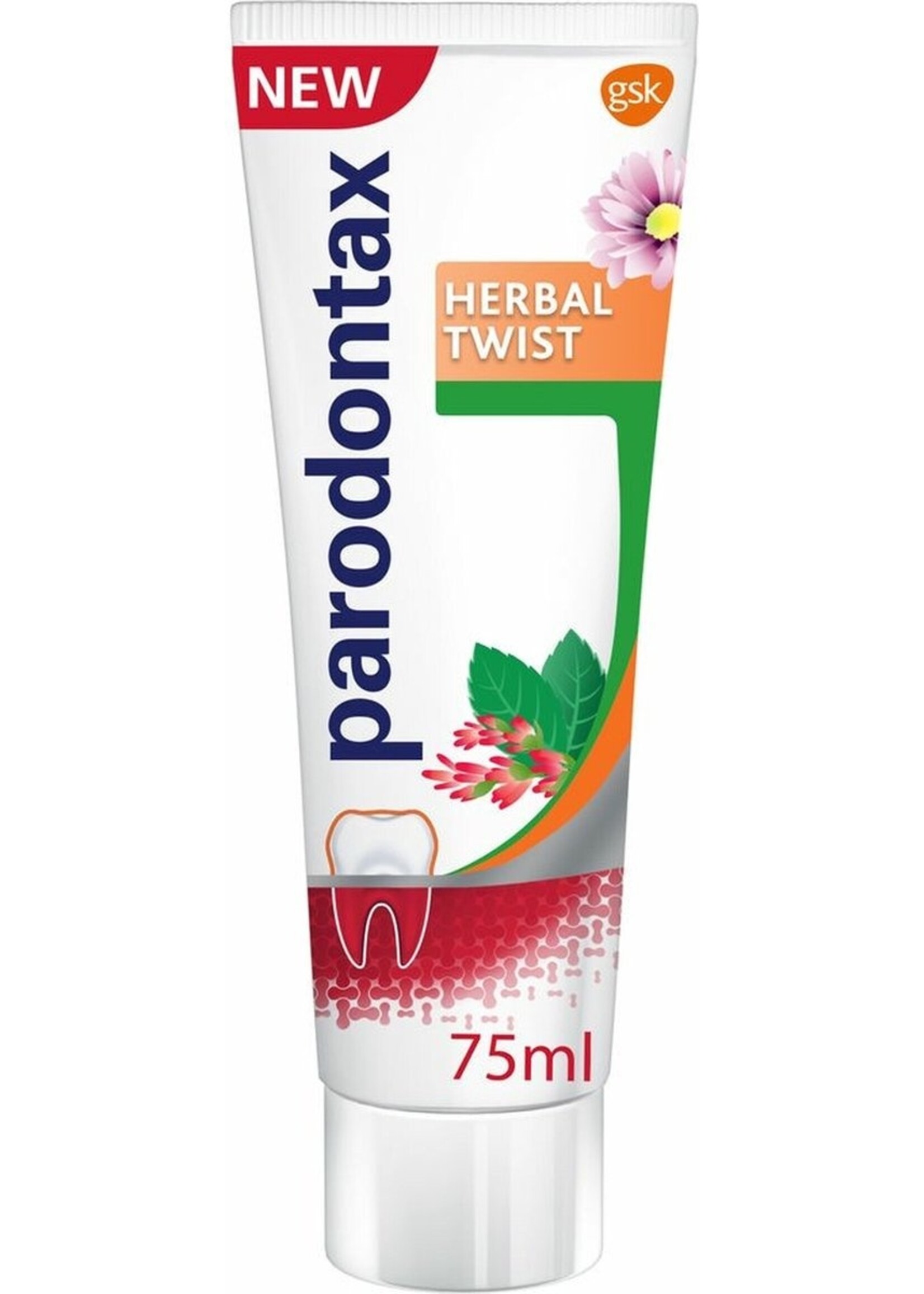 4x Parodontax Tandpasta Herbal Twist 75 ml