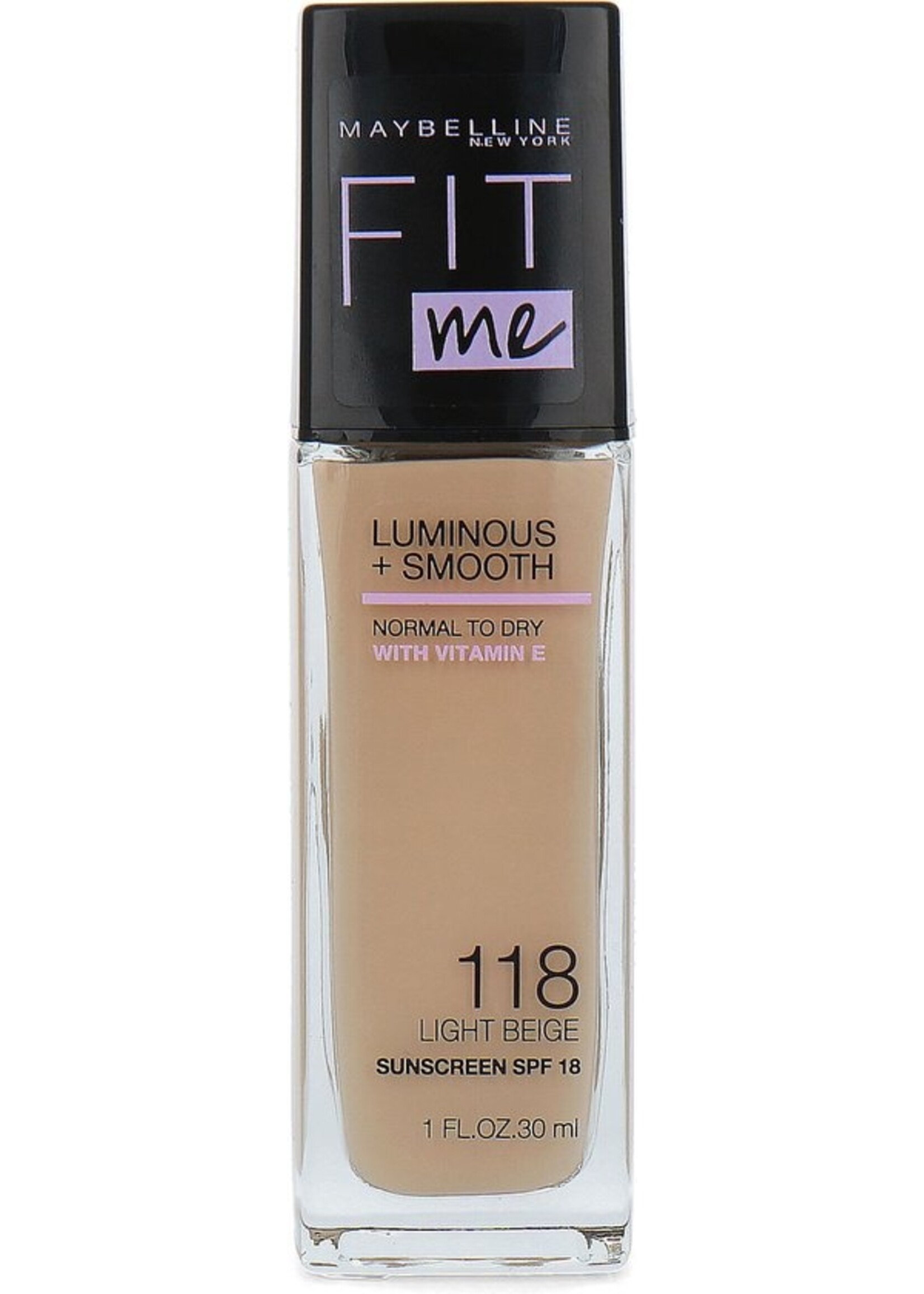 Maybelline Fit Me Luminous + Smooth Foundation - 118 Light Beige