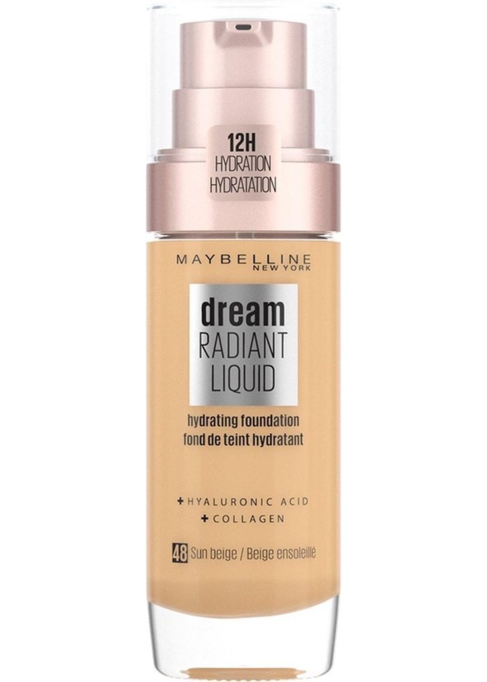 Maybelline - Dream Radiant Liquid Foundation - 48 Sun Beige