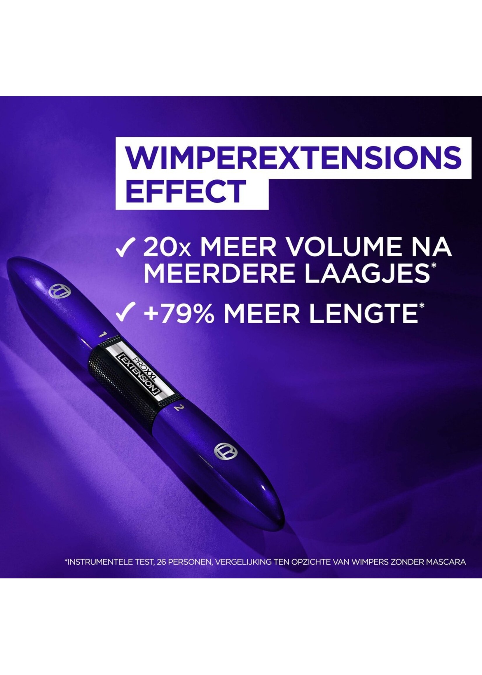 L'Oréal  L'Oréal Paris - PRO XXL EXTENSION - Zwart - Mascara geïnspireerd op het effect van wimperextensions - 12 ml