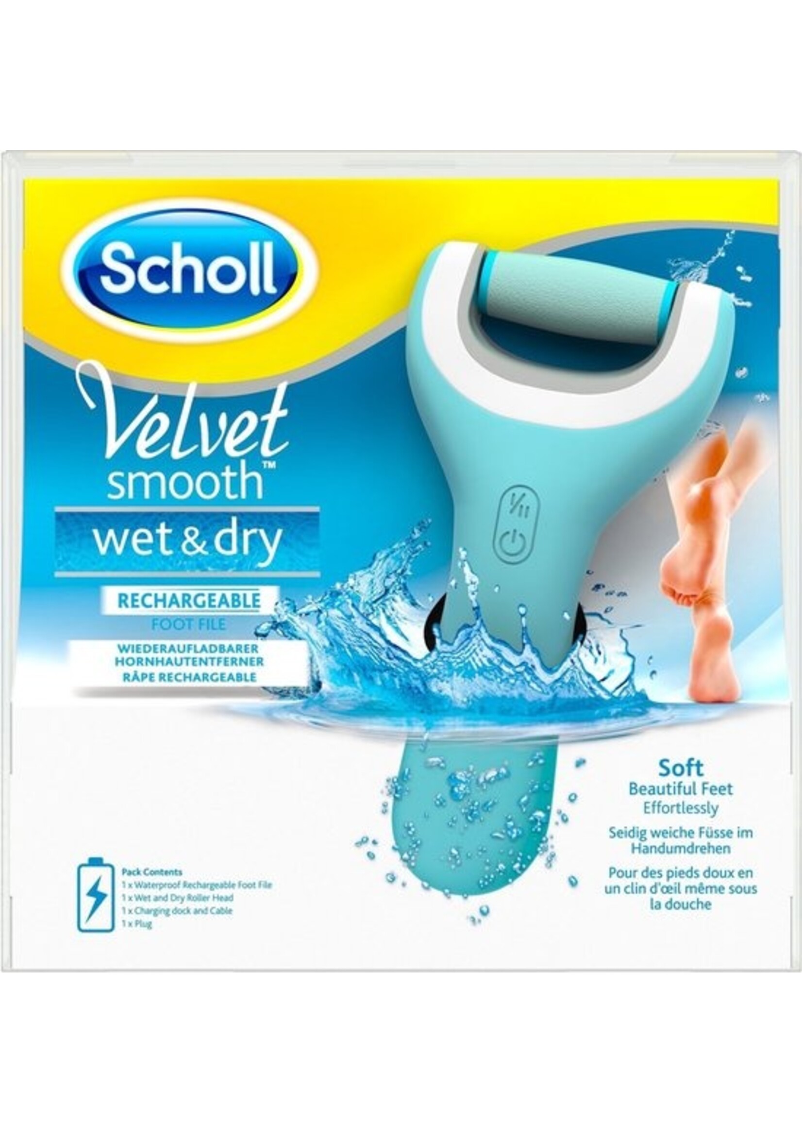 Scholl Velvet Smooth  Voetvijl Wet & Dry - Starter - 1 stuk