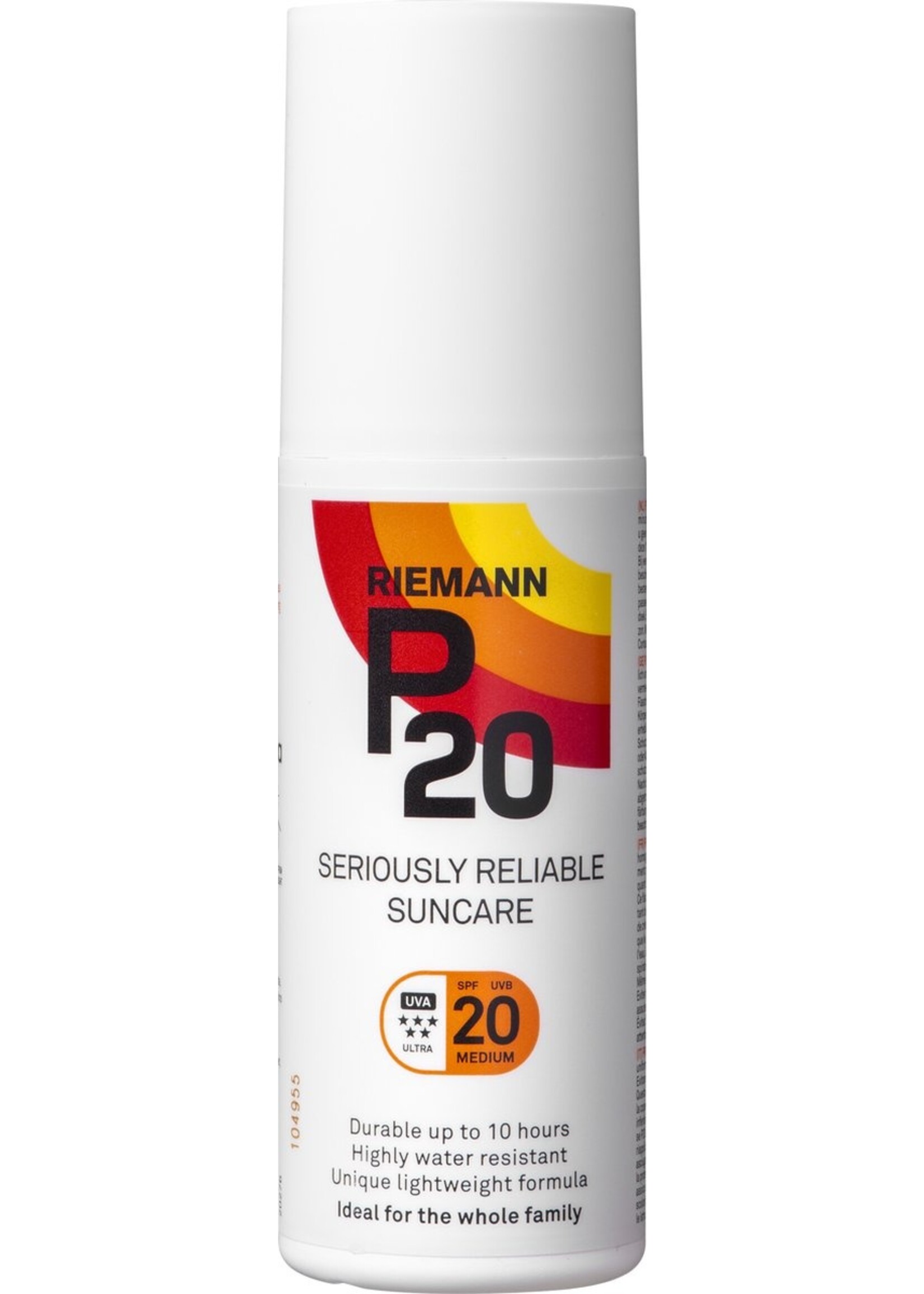 P20 SPF 20 - Zonnebrand Spray - Factor 20 - 100 ml