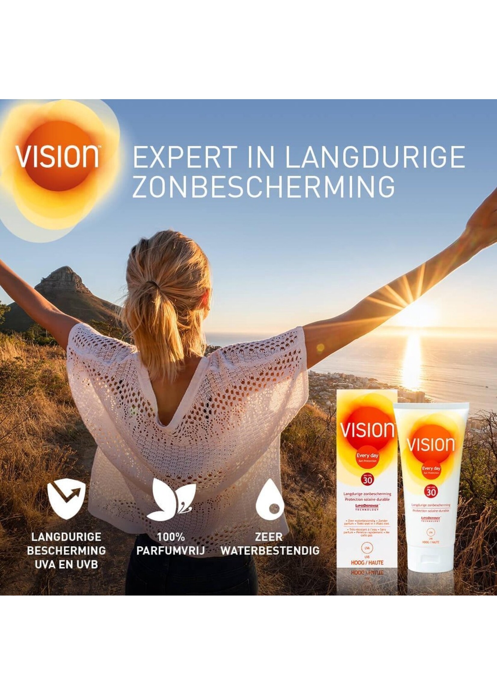 Vision Every Day Sun Protection - Zonnebrand - SPF 50 - 180 ml