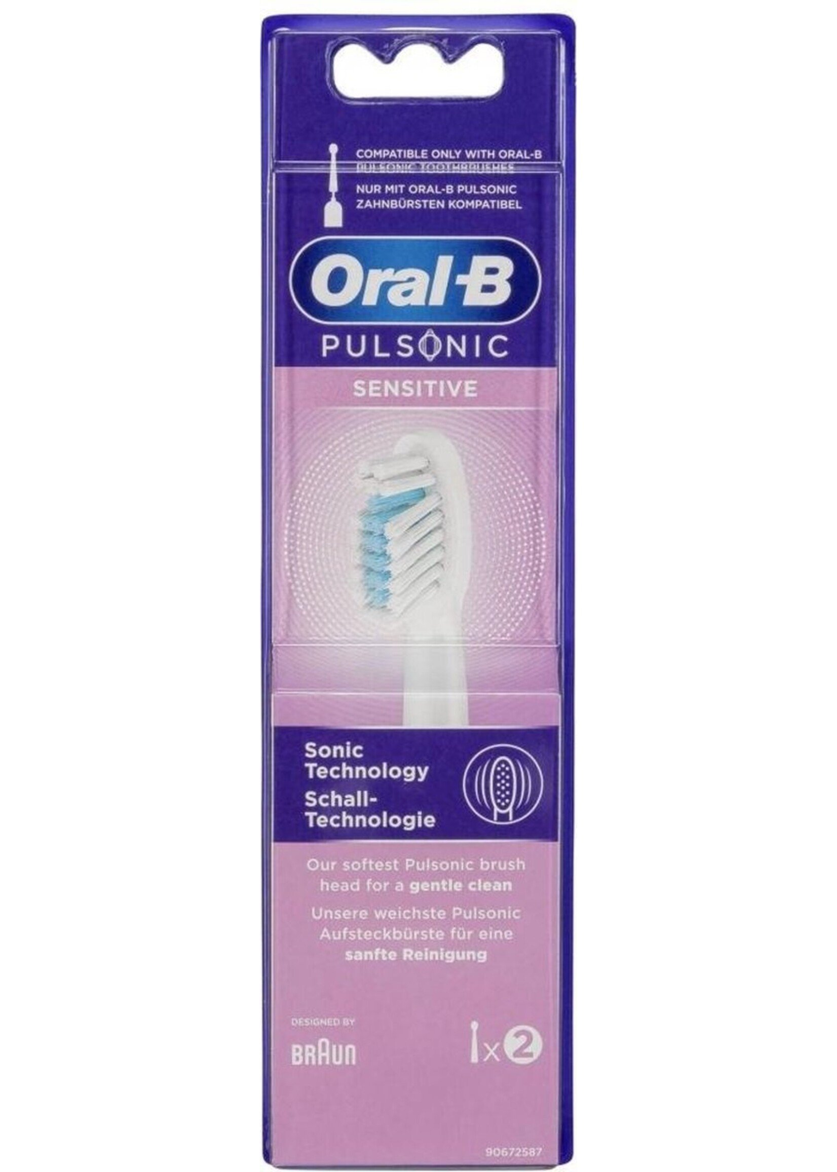 Oralb Braun Oral B Opzetborstels pulsonic sensitive 2 stuks