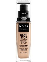 NYX Professional Makeup Can't Stop Won't Stop Foundation - Vanilla CSWSF06 - Full Coverage