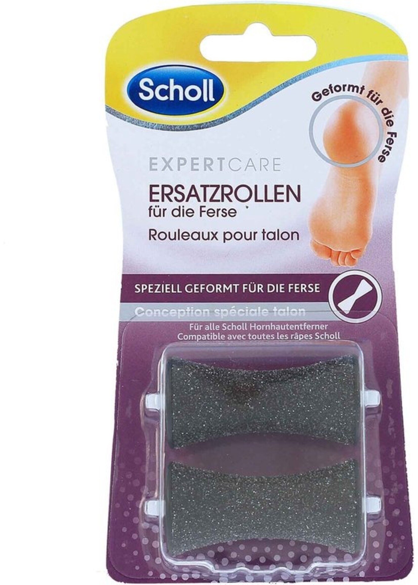 Scholl Smooth - Expert Care - Verwisselbare vervangende rollers - Voetvijl - 2 Stuks