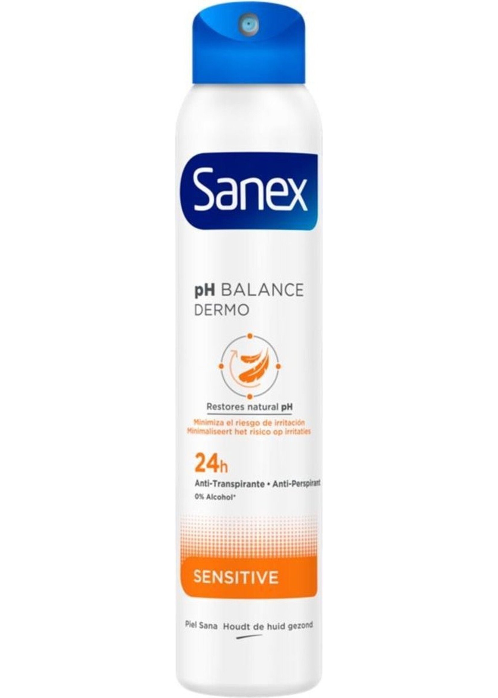 6x Sanex Deodorant Spray Dermo Sensitive 200 ml