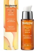 Biodermal Skin Booster Glow serum – Serum voor een stralende huid met hyaluronzuur en Vitamine C - Hyaluronzuur serum 30ml