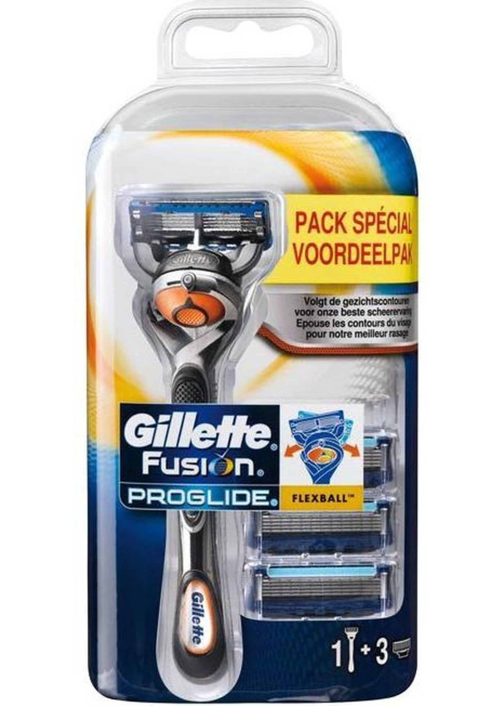 GILLETTE Gillette Fusion Proglide Pack 4 Cargadores Maquina