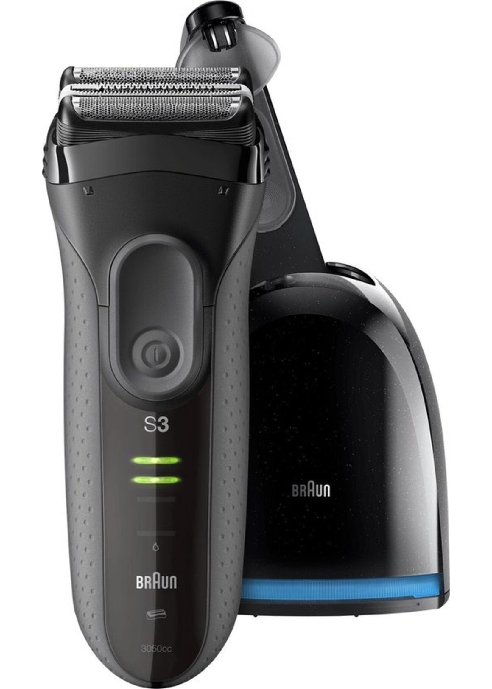 Braun Series 3 ProSkin 3050cc Scheerapparaat, Clean & Charge, Zwart