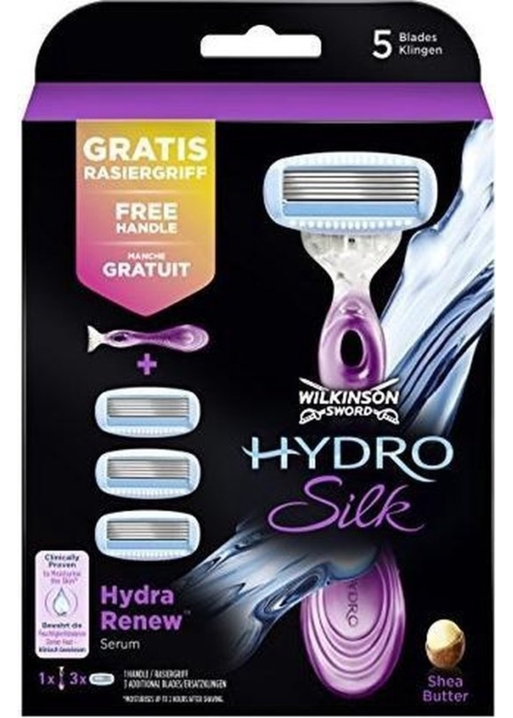 Wilkinson Hydro Silk mesjes voor vrouwen voordeelverpakking met 3 mesjes