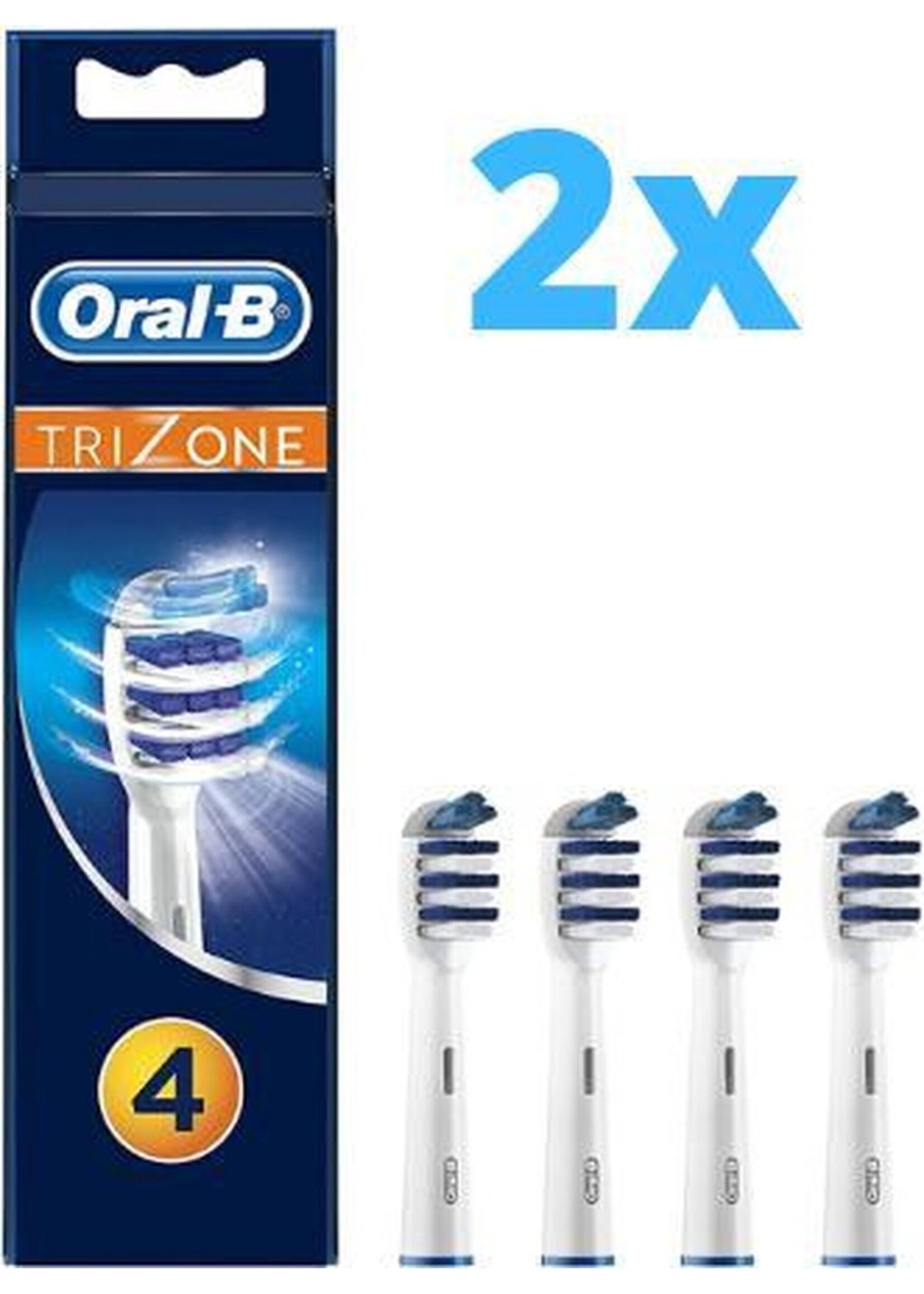 Oralb Braun 2x Oral-B Trizone Opzetborstels - 4 stuks