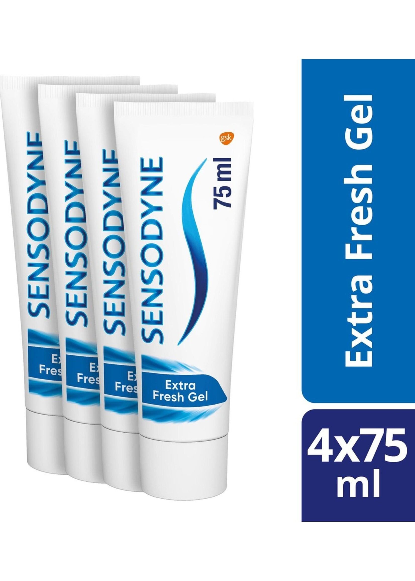 Sensodyne Sensodyne Extra Fresh Gel - 4 X 75 ML - Tandpasta voor gevoelige tanden