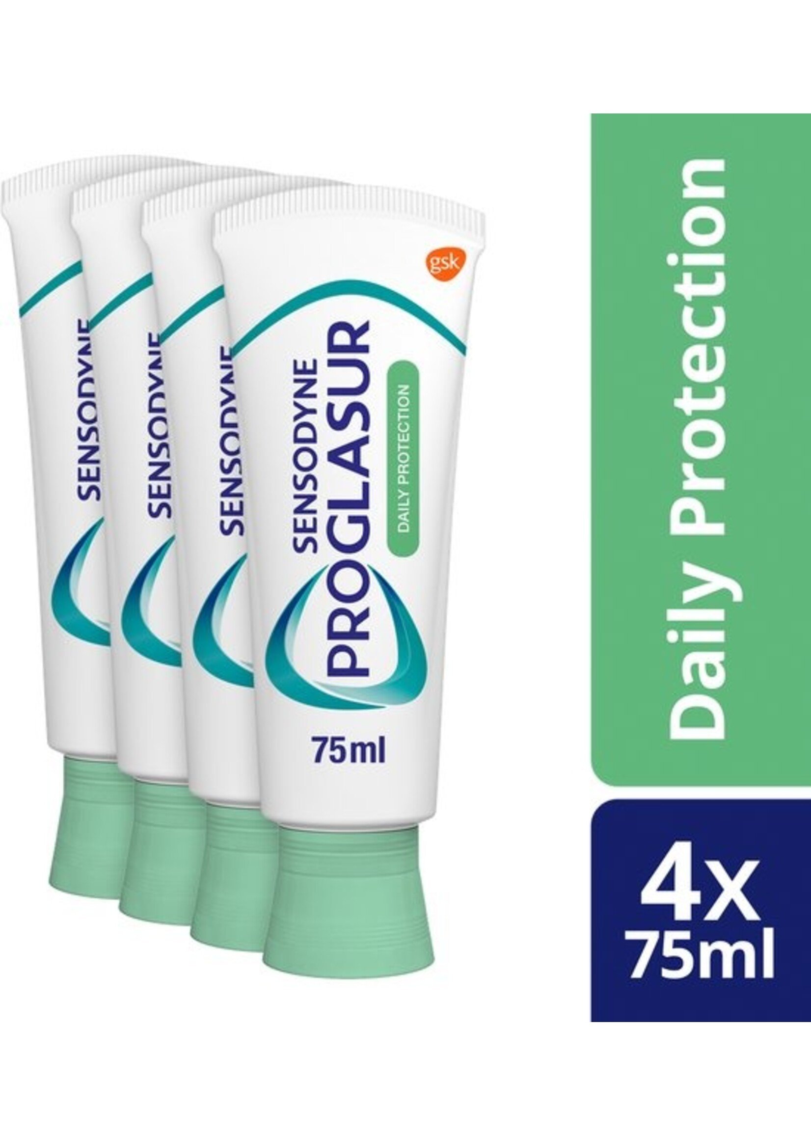 Sensodyne Sensodyne Proglasur Daily Protection Dagelijkse Tandpasta bij Tanderosie 4x 75ml