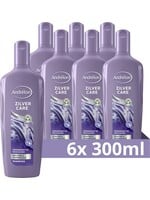 Andrélon Zilver Care Shampoo - 6 x 300 ml - Voordeelverpakking