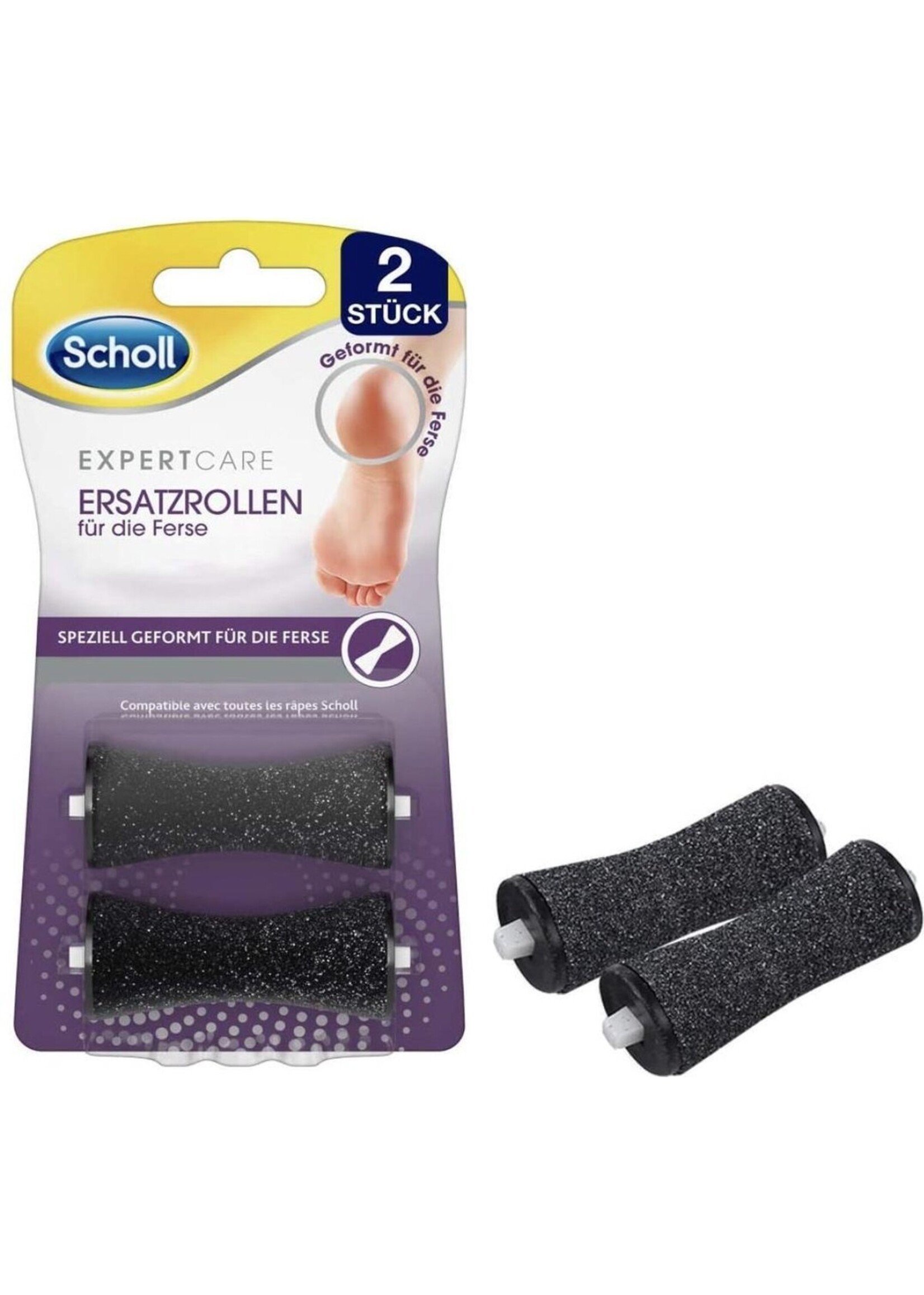 Scholl Voetvijl - Navulling Velvet Smooth - Expert Care - eeltverwijderaar - Extra Grof - 2 Stuks