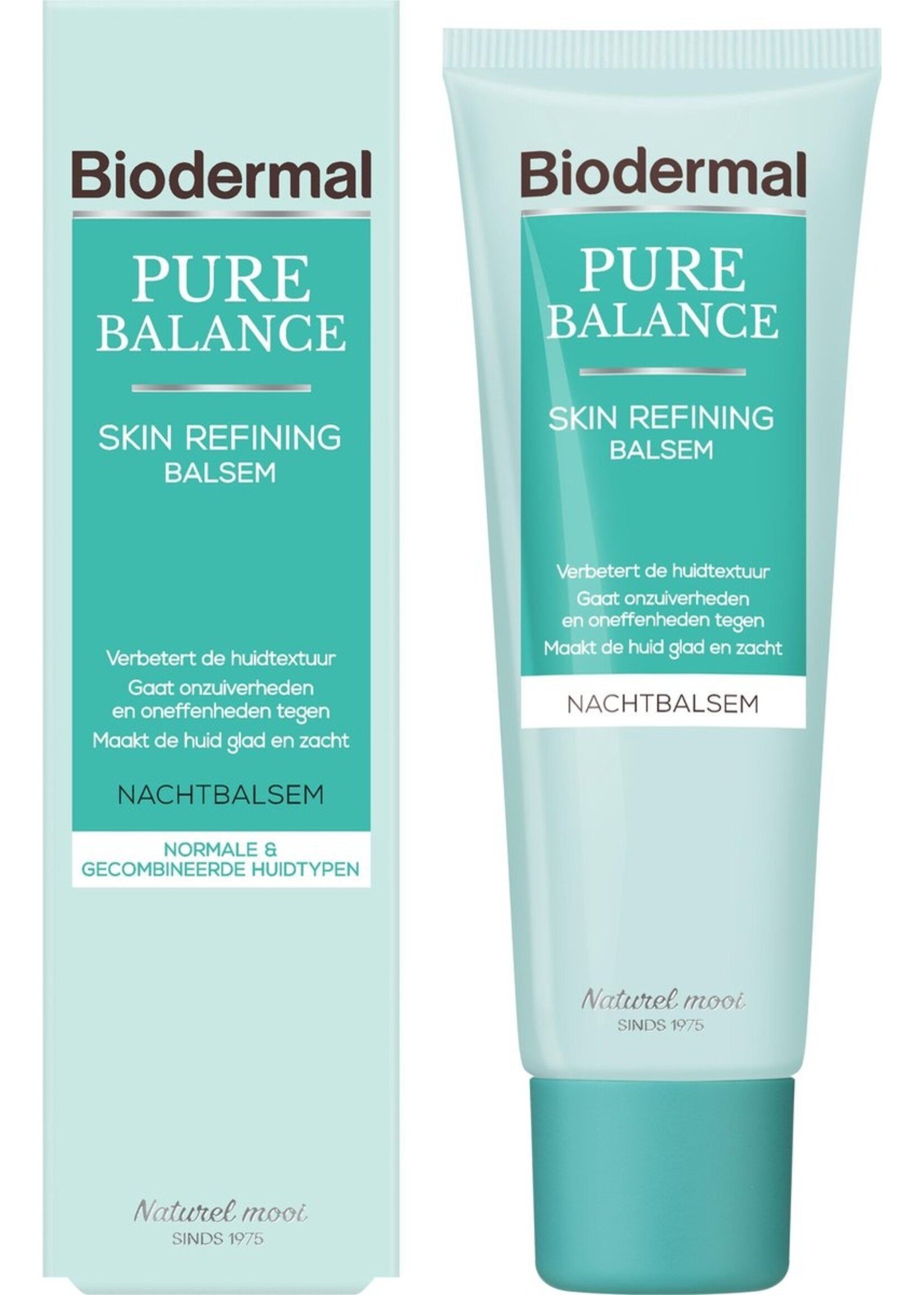 Biodermal Pure Balance Skin Refining Balsem Nachtcreme - Nachtcreme met hyaluronzuur - Bij onzuiverheden en oneffenheden - 50ml