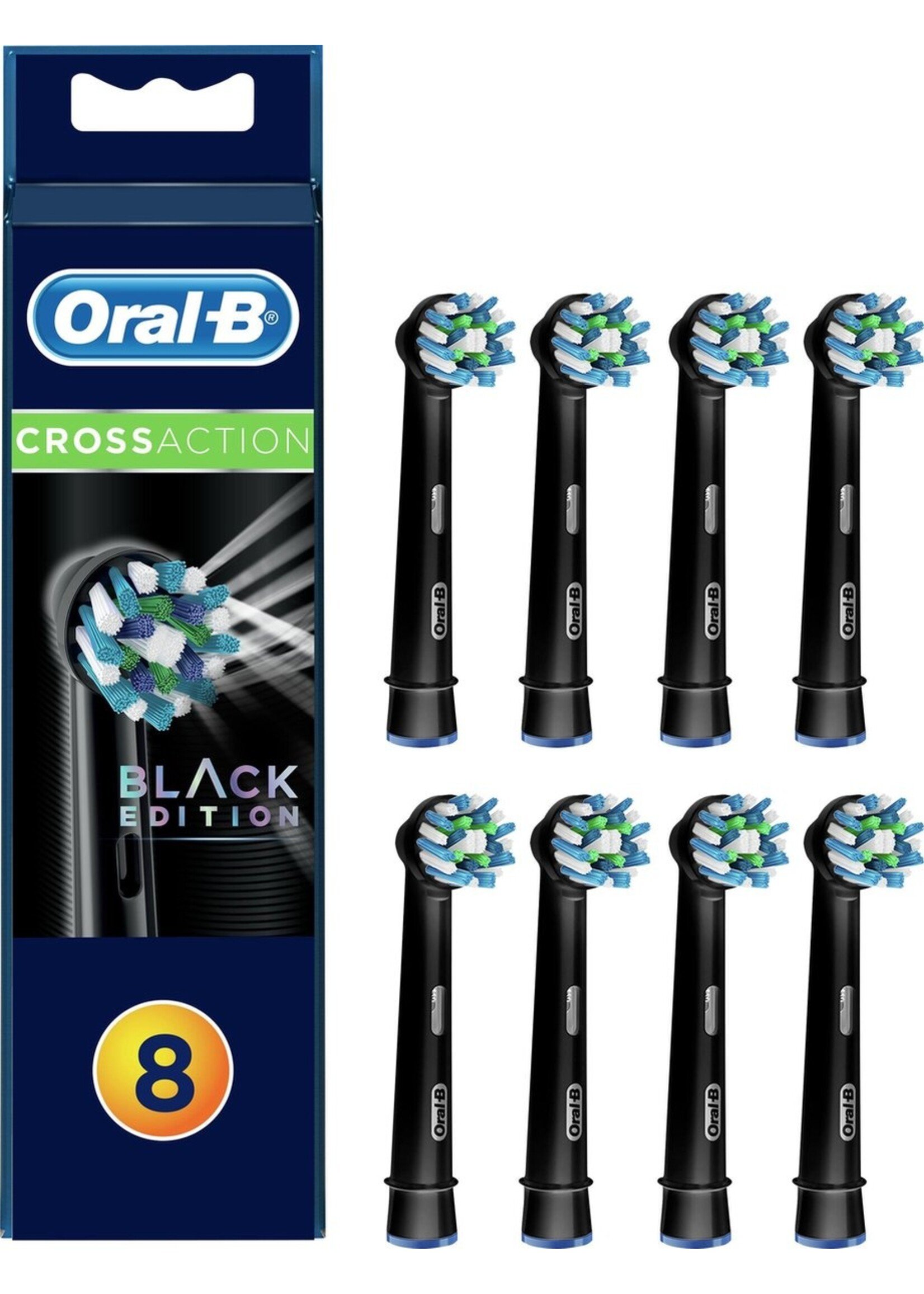 Oralb Braun Crossaction Black Edition CleanMaximiser XXXL Pack opzetborstels 10 stuks