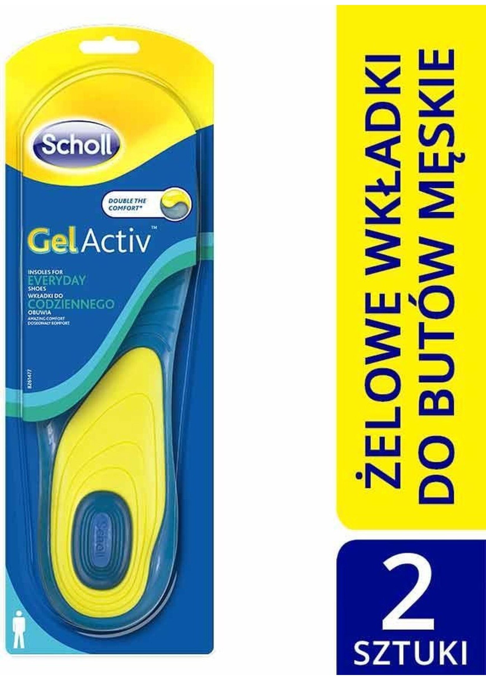 Scholl - Gel Activ Insoles For Everyday Shoes Insoles For Men 2Pcs