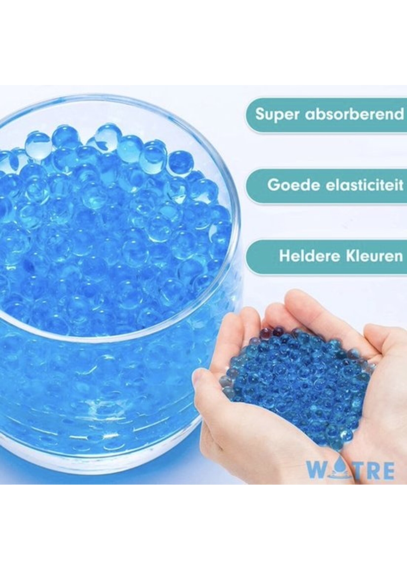 Waterparels - 100 000 stuks - Water absorberende balletjes - Gel balletjes - 7 - 8 mm - Blaster balletjes