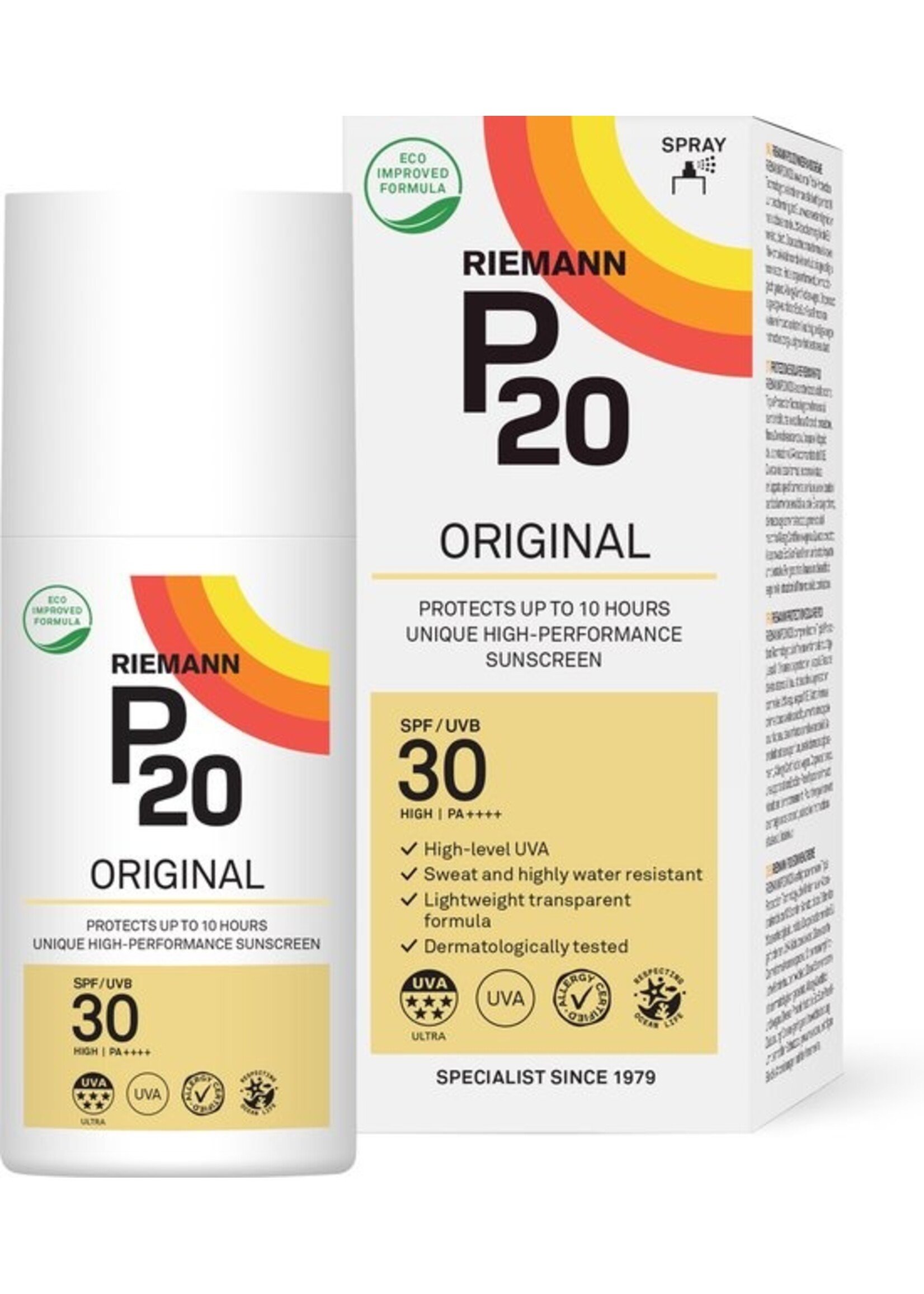 P20 Original SPF 30 - Zonnebrand Spray - Factor 30 - 175 ml