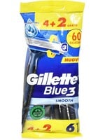 GILLETTE Gillette Blue3 Smooth 4+2 stuks