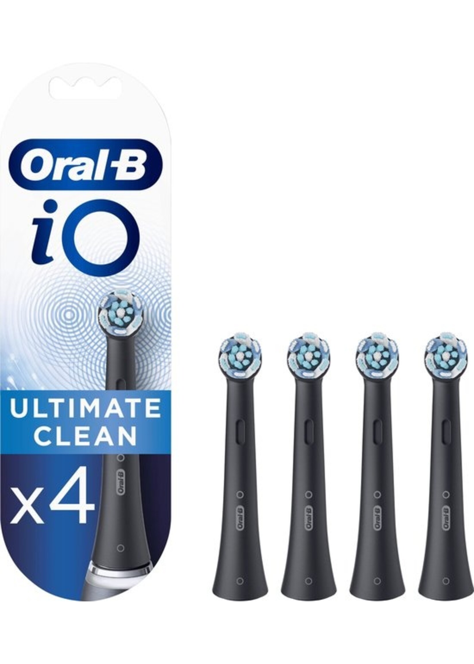 Oralb Braun Oral-B iO Ultimate Clean - Opzetborstels - Zwart - 4 Stuks