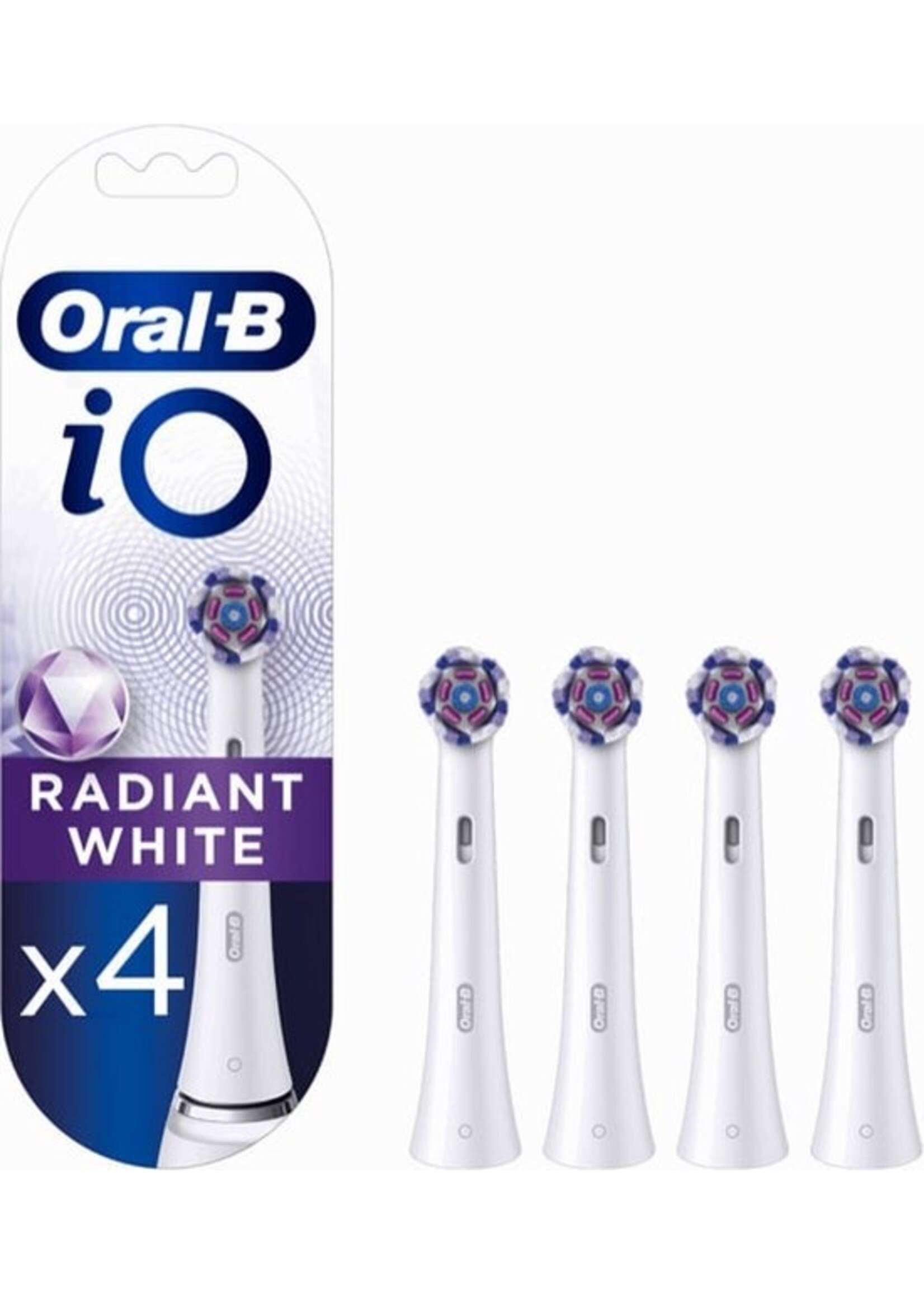 Oralb Braun Oral-B iO Radiant White - Opzetborstels - 4 Stuks