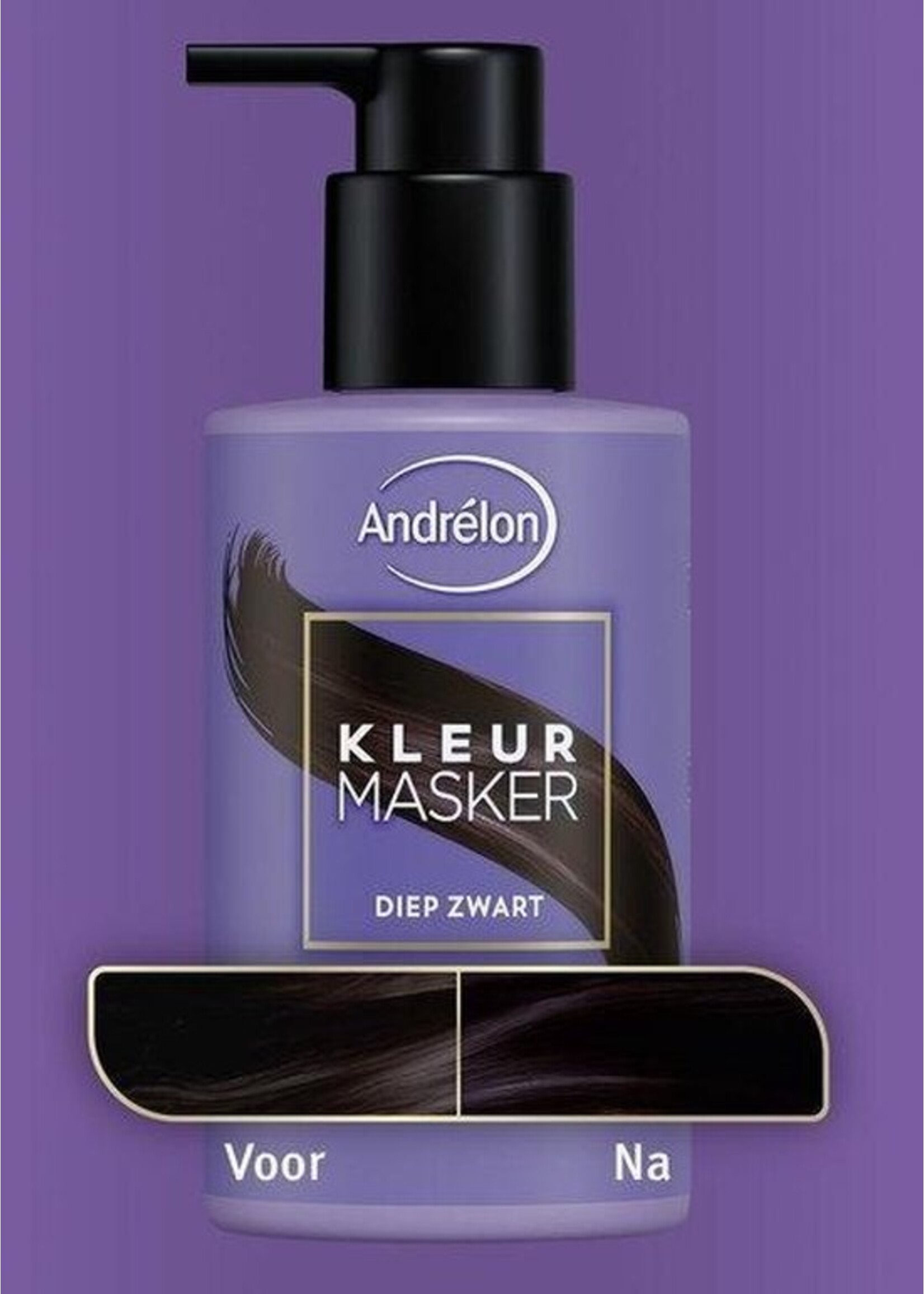 Andrélon Andrélon kleurmasker - Diep zwart - 200 ml.