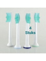 Philips Opzetborstels - geschikt Voor PhilipsPhilips Sonicare ProResults HX6014/26 opzet borstel 4 stuk(s) Wit