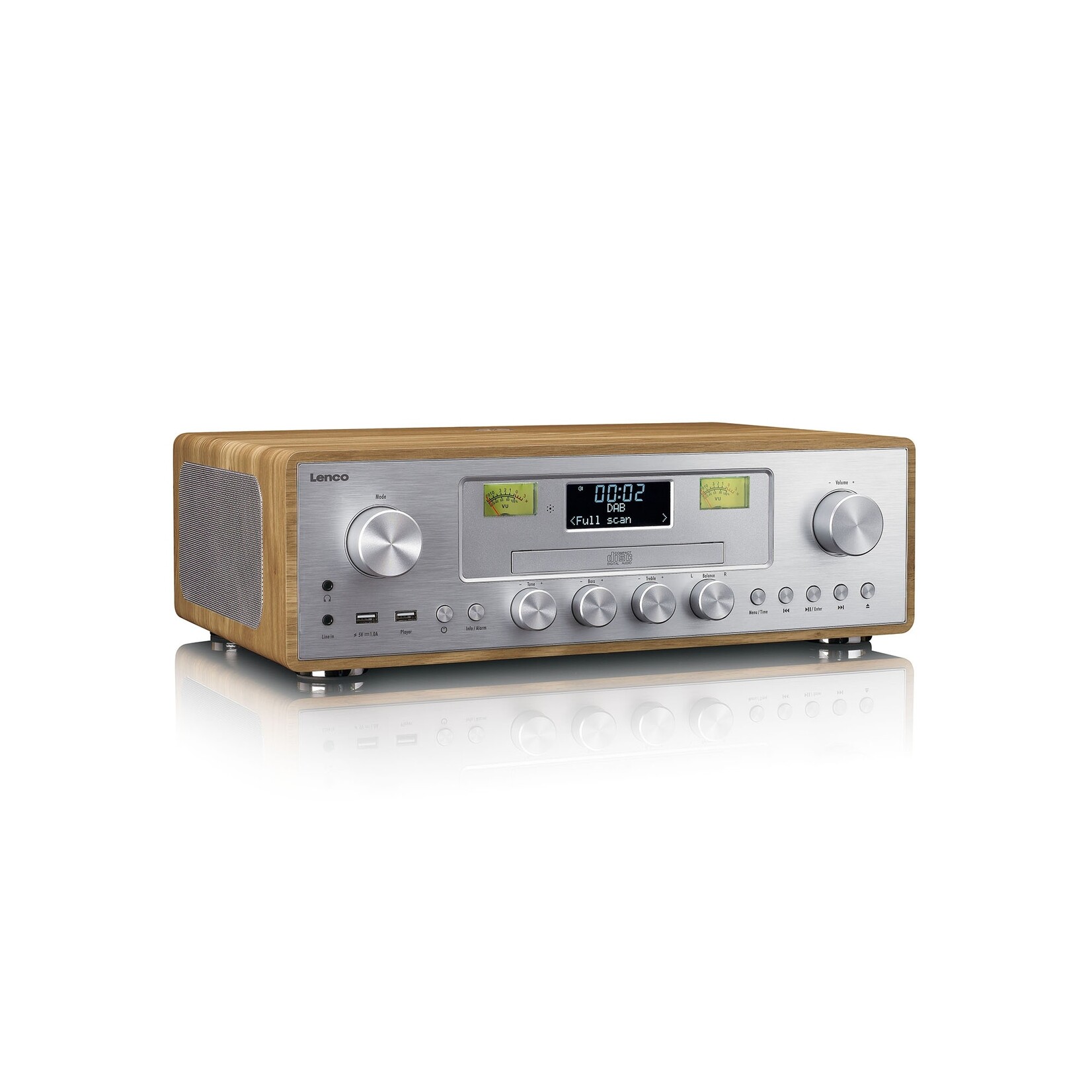 Lenco Lenco DAR-281WDSI Audiosysteem met DAB+ en FM Radio – CD en MP3 Speler en meer