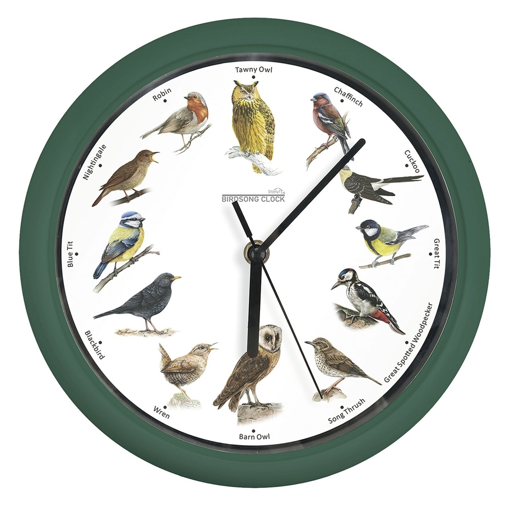 Starlyf Starlyf Birdsong Clock - Klok met Vogelgeluiden elk uur incl. Vogelboekje