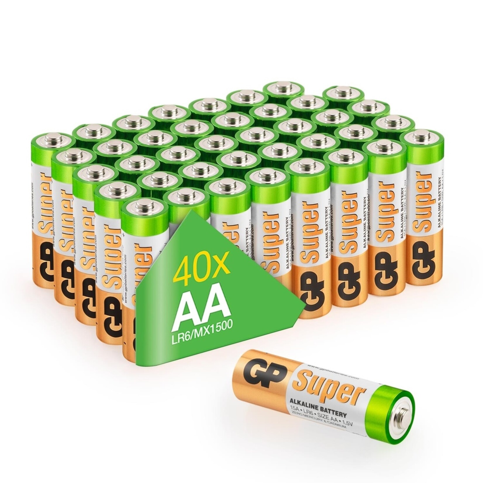 GP GP Alkaline Super AA Batterijen 1.5V LR6